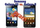 Samsung Galaxy SII vs Samsung Galaxy R